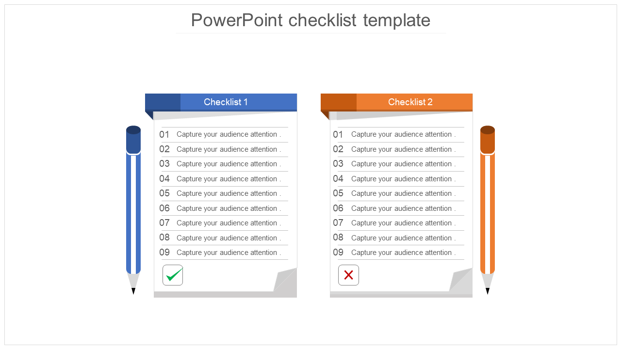 Product PowerPoint Checklist Template Presentation